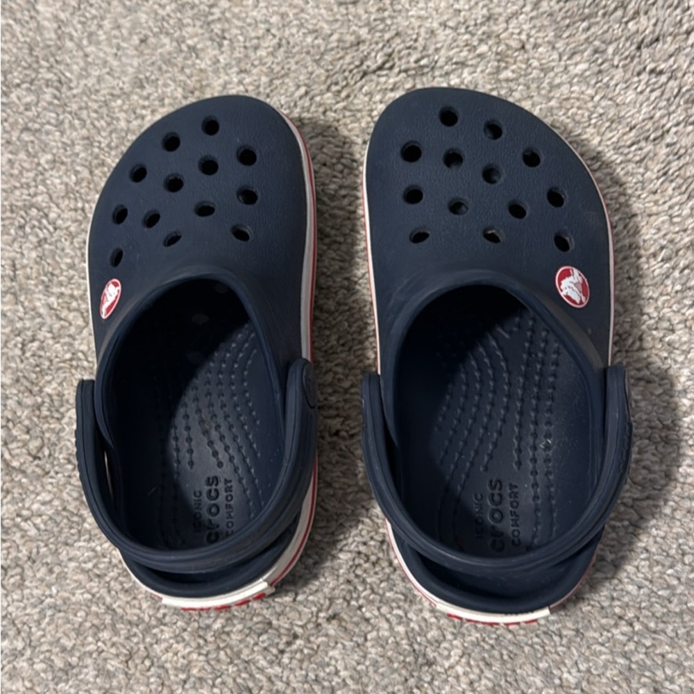CROCS Toddler size 6 Navy Blue Clogs